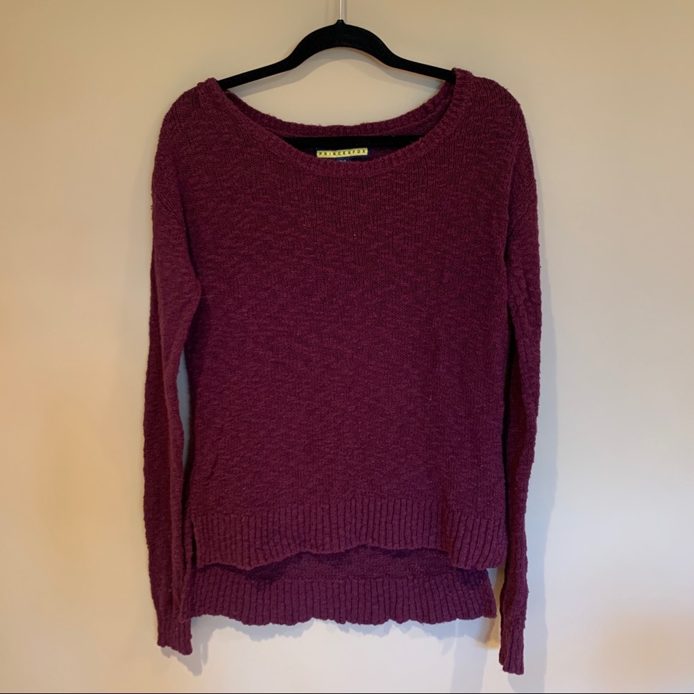Prince&Fox Maroon Knit Sweater
